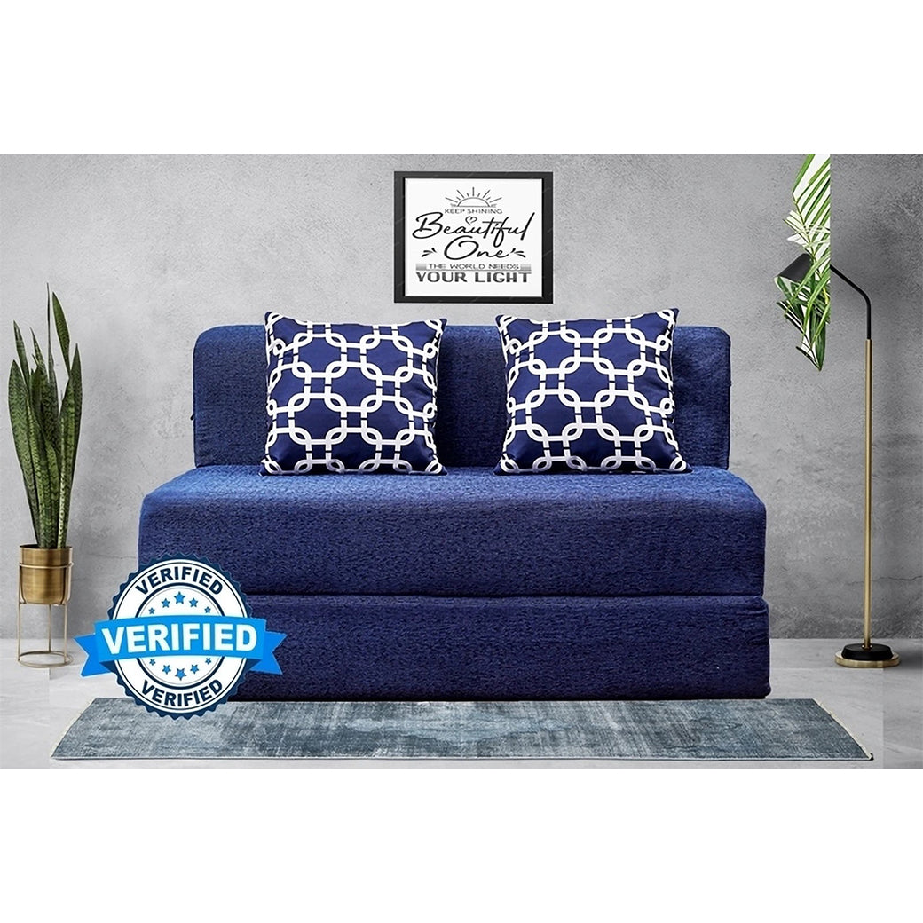 Little Smile luxurious Sofa Cum Bed – Jute Fabric with Washable Cover