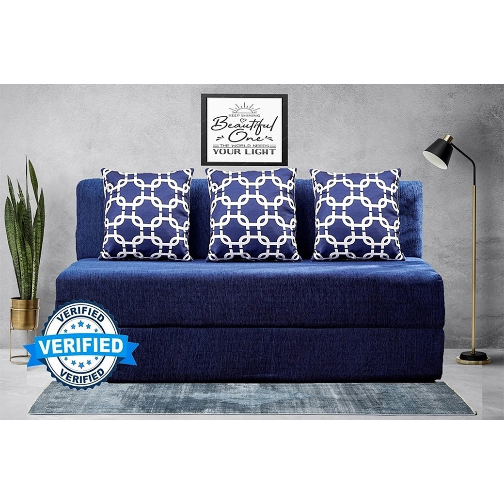 Little Smile luxurious Sofa Cum Bed – Jute Fabric with Washable Cover
