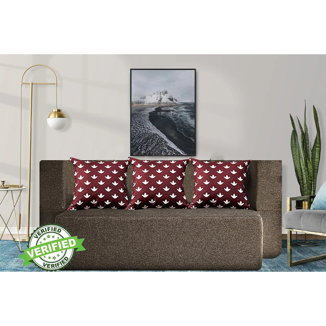Little Smile luxurious Sofa Cum Bed – Jute Fabric with Washable Cover