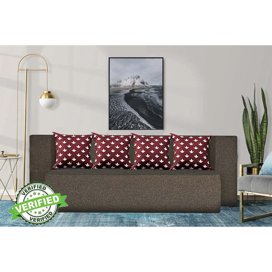 Little Smile luxurious Sofa Cum Bed – Jute Fabric with Washable Cover