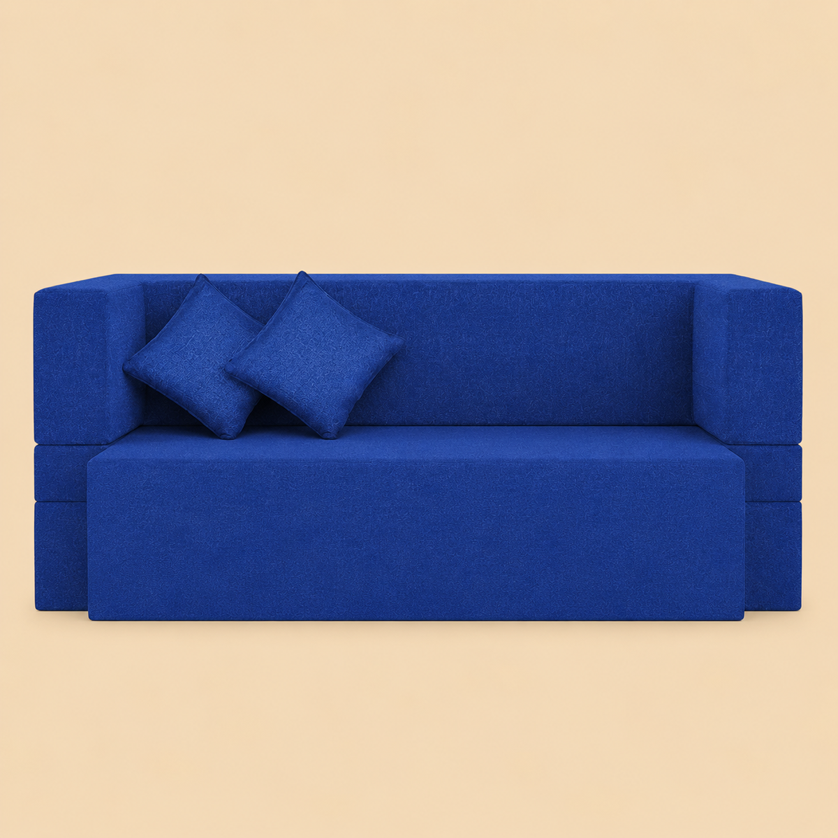 Little Smile luxurious Sofa Cum Bed – Jute Fabric with Washable Cover
